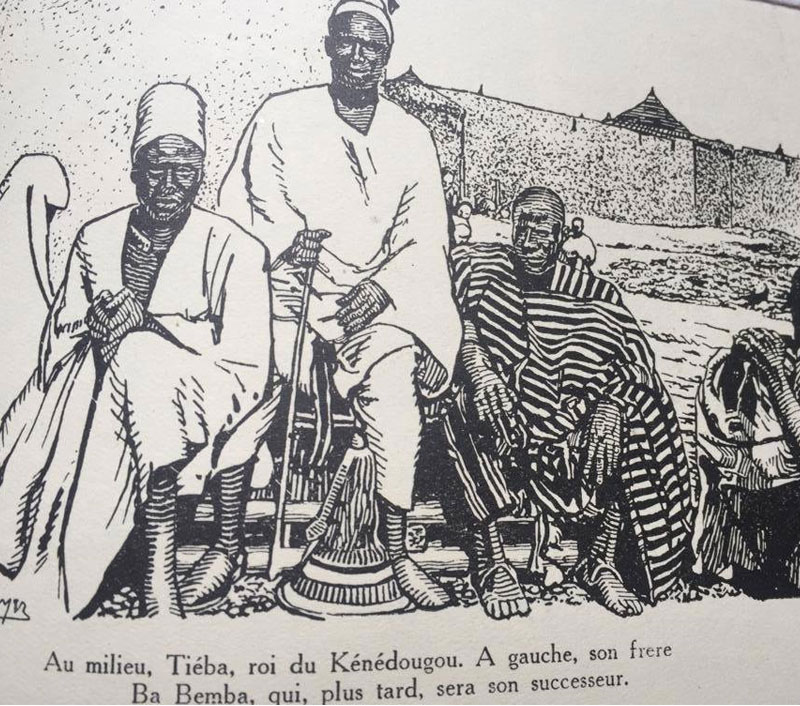 Sur la photo : Tièba Traoré, roi du Kénédougou