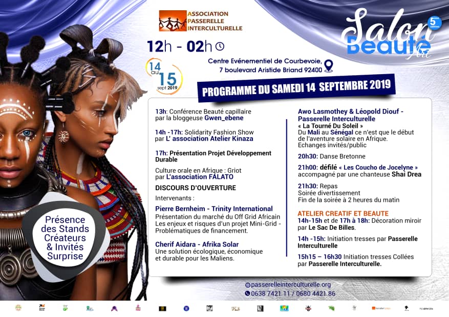 Salon beaute art africain Programme du samedi